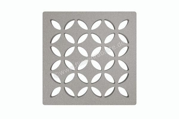  Schlüter Systems KERDI-DRAIN-STYLE Austauschbarer Entwässerungsrost Design 5 Floral Edelstahl TSSG - Strukturbeschichtet Steingrau KDGIF10TSSGD5 | 562549