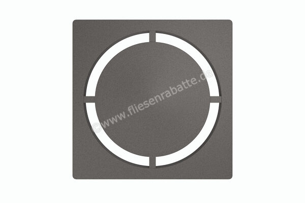 Schlüter Systems KERDI-DRAIN-STYLE Austauschbarer Entwässerungsrost Design 7 Pure Edelstahl TSDA - Strukturbeschichtet Dunkelanthrazit KDGIF10TSDAD7 | 562594