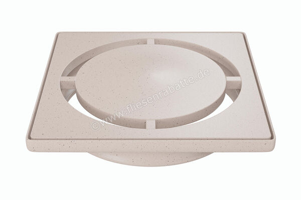  Schlüter Systems KERDI-DRAIN-STYLE Rost-Rahmen-Set mit Geruchsverschluss Design 7 Pure Edelstahl V4A TSI - Strukturbeschichtet Elfenbein KDIF10TSID7GV | 562630