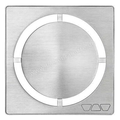 Schlüter Systems KERDI-DRAIN-STYLE Rost-Rahmen-Set mit Geruchsverschluss Design 7 Pure Edelstahl V4A EB - Edelstahl gebürstet KDIF10EBD7GV | 562639