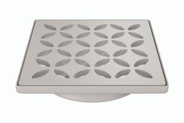  Schlüter Systems KERDI-DRAIN-STYLE Rost-Rahmen-Set mit Geruchsverschluss Design 5 Floral Edelstahl V4A TSBG - Strukturbeschichtet Beigegrau KDIF10TSBGD5GV | 562756