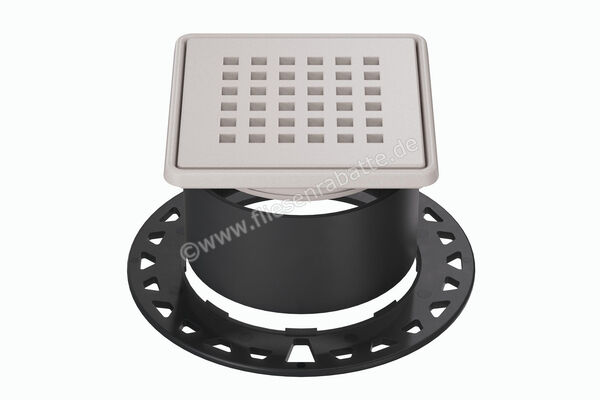  Schlüter Systems KERDI-DRAIN-RRE Rost-Rahmen-Set Design 3 Square Edelstahl TSBG - Strukturbeschichtet Beigegrau KDR10TSBGD3 | 562888