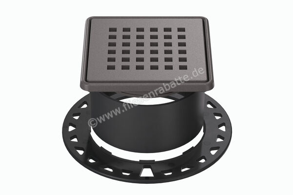  Schlüter Systems KERDI-DRAIN-RRE Rost-Rahmen-Set Design 3 Square Edelstahl TSDA - Strukturbeschichtet Dunkelanthrazit KDR10TSDAD3 | 562894