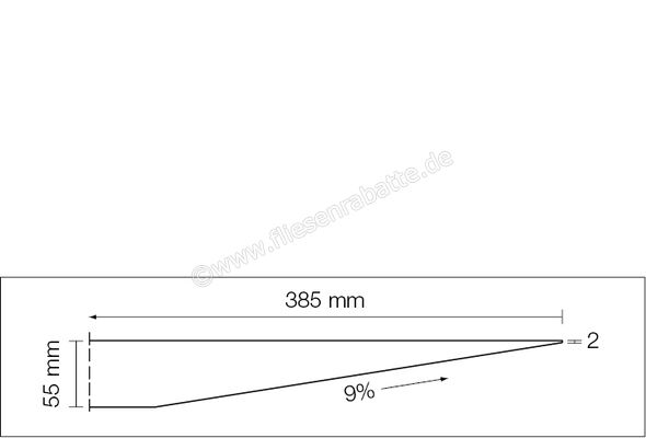  Schlüter Systems WASHBASINPROFILE-WS Gefällekeile rechts und links inkl. Dekorprofil passend zu Waschtisch KERDI-BOARD-WS Aluminium TSSG - Strukturbeschichtet Steingrau KBWASR2TSSG | 562954