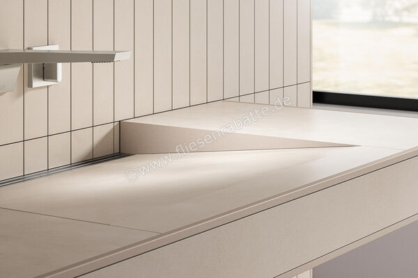  Schlüter Systems WASHBASINPROFILE-WW Gefällekeile rechts und links passend zu Waschtisch KERDI-BOARD-WW Aluminium TSC - Strukturbeschichtet Creme KBWASR1TSC | 562996