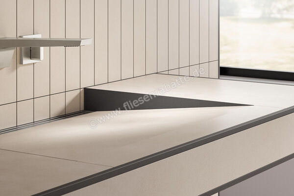  Schlüter Systems WASHBASINPROFILE-WW Gefällekeile rechts und links passend zu Waschtisch KERDI-BOARD-WW Aluminium TSDA - Strukturbeschichtet Dunkelanthrazit KBWASR1TSDA | 563002