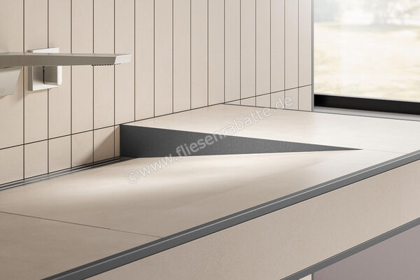  Schlüter Systems WASHBASINPROFILE-WW Gefällekeile rechts und links passend zu Waschtisch KERDI-BOARD-WW Aluminium TSG - Strukturbeschichtet Grau KBWASR1TSG | 563008