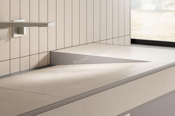  Schlüter Systems WASHBASINPROFILE-WW Gefällekeile rechts und links passend zu Waschtisch KERDI-BOARD-WW Aluminium TSSG - Strukturbeschichtet Steingrau KBWASR1TSSG | 563026