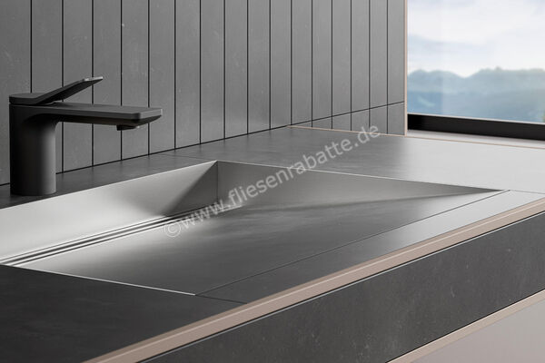  Schlüter Systems WASHBASINPROFILE-WS Gefällekeile rechts und links inkl. Dekorprofil passend zu Waschtisch KERDI-BOARD-WS Aluminium EB - Edelstahl gebürstet KBWASR2EB | 563032