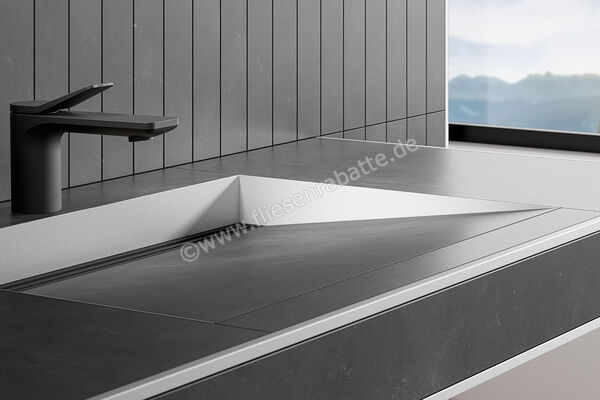 Schlüter Systems WASHBASINPROFILE-WS Gefällekeile rechts und links inkl. Dekorprofil passend zu Waschtisch KERDI-BOARD-WS Aluminium MBW - Brillantweiß matt KBWASR2MBW | 563038
