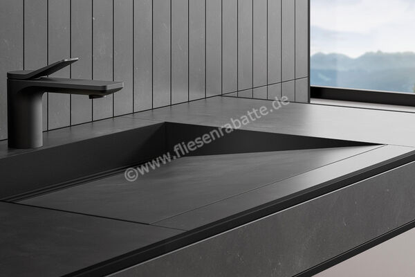  Schlüter Systems WASHBASINPROFILE-WS Gefällekeile rechts und links inkl. Dekorprofil passend zu Waschtisch KERDI-BOARD-WS Aluminium MGS - Graphitschwarz matt KBWASR2MGS | 563044