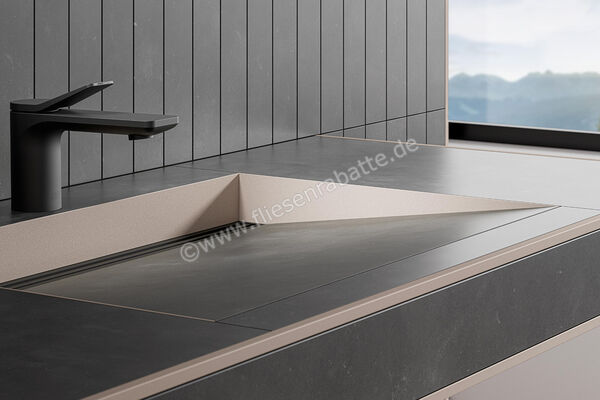  Schlüter Systems WASHBASINPROFILE-WS Gefällekeile rechts und links inkl. Dekorprofil passend zu Waschtisch KERDI-BOARD-WS Aluminium TSC - Strukturbeschichtet Creme KBWASR2TSC | 563056