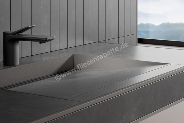  Schlüter Systems WASHBASINPROFILE-WS Gefällekeile rechts und links inkl. Dekorprofil passend zu Waschtisch KERDI-BOARD-WS Aluminium TSSG - Strukturbeschichtet Steingrau KBWASR2TSSG | 563086
