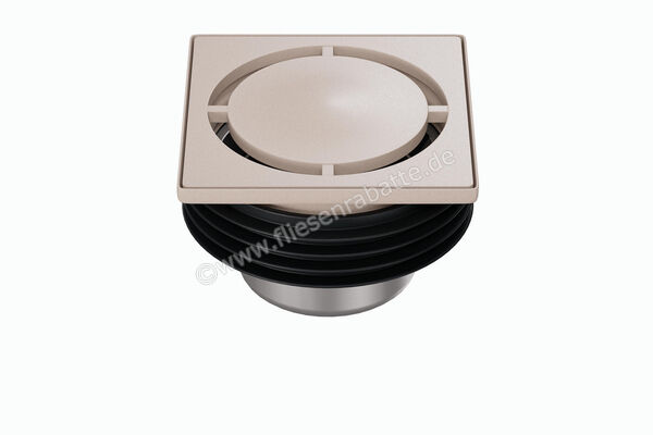  Schlüter Systems KERDI-DRAIN-STYLE Rost-Rahmen-Set mit Geruchsverschluss Design 7 Pure Edelstahl V4A TSC - Strukturbeschichtet Creme KDIF10TSCD7GV | 563146
