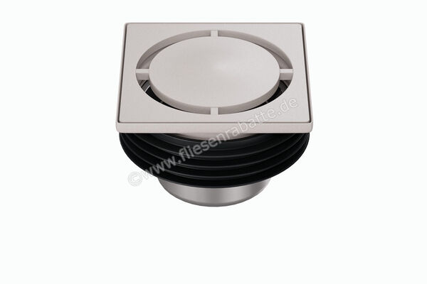  Schlüter Systems KERDI-DRAIN-STYLE Rost-Rahmen-Set mit Geruchsverschluss Design 7 Pure Edelstahl V4A TSBG - Strukturbeschichtet Beigegrau KDIF10TSBGD7GV | 563155