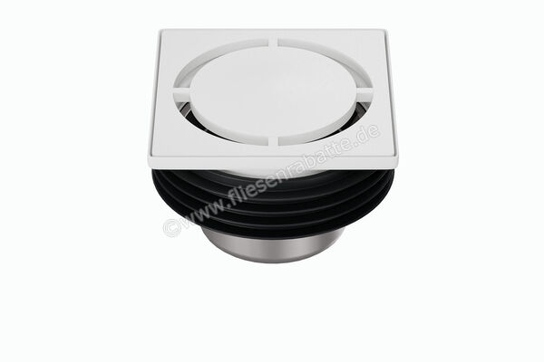  Schlüter Systems KERDI-DRAIN-STYLE Rost-Rahmen-Set mit Geruchsverschluss Design 7 Pure Edelstahl V4A MBW - Brillantweiß matt KDIF10MBWD7GV | 563173