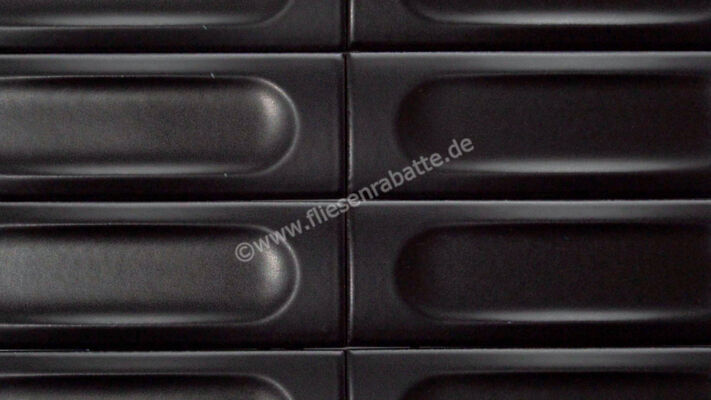  Marazzi Confetto Nero 5x15 cm Wandfliese Struttura Savoiardo 3D Matt Strukturiert Semimatt MEUX | 563861