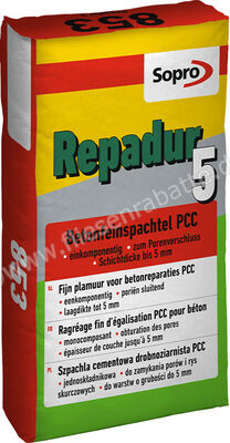  Sopro Bauchemie Repadur 5 Betonfeinspachtel PCC - 853 25 kg Sack 7785325 | 563984