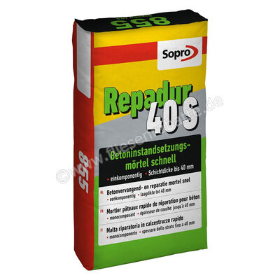  Sopro Bauchemie Repadur 40S Betoninstandsetzungsmörtel schnell - 855 5 kg Beutel 7785505 | 564014