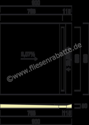  Sopro Bauchemie Sopro ShowerBase Line Duschelement 90x90x5 cm extrudierten Polystyrol-Hartschaum (XPS) 8045701 | 564068