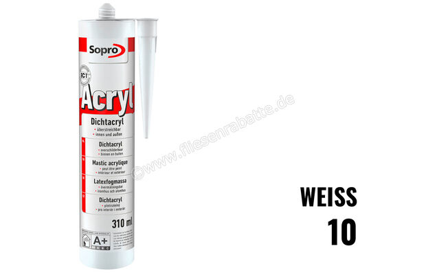  Sopro Bauchemie DA 049 DichtAcryl Weiss 10 7704943 | 564731