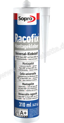 Sopro Bauchemie RMK 818 Racofix Montagekleber Universal-Klebstoff 310 ml - Kartusche 7781844 (818-71) | 564767