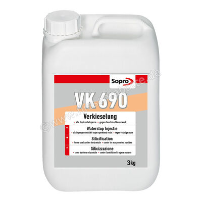  Sopro Bauchemie VK 690 Verkieselung 3 Kg Kanister 7769003 | 565286
