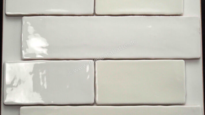  Dune Ceramica Atelier White 7.5x15 cm Wandfliese Glänzend Strukturiert Glossy 226654 | 565343