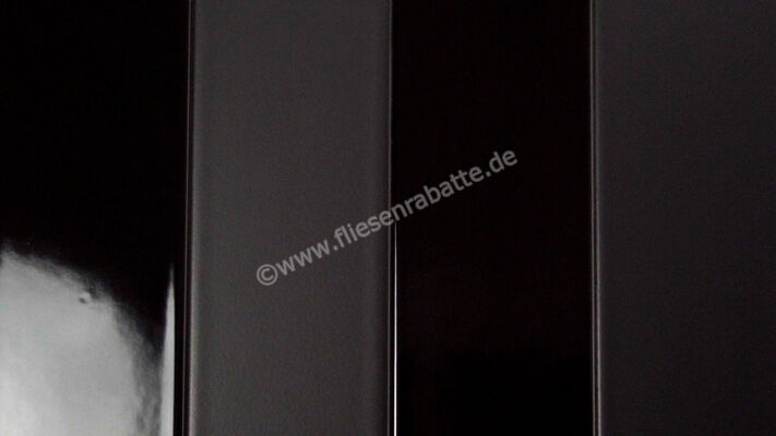  Dune Ceramica Flat Black Matt 7.5x30 cm Wandfliese Matt Eben 187864N | 565367