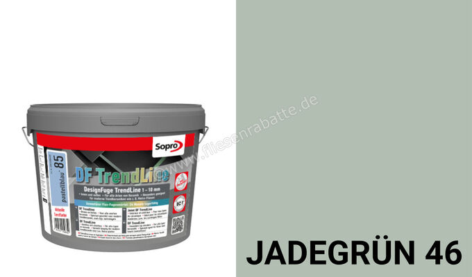  Sopro Bauchemie DF TrendLine DesignFuge TrendLine Neuheit 1 Eimer = 5kg Jadegrün 46 6GE5604605 | 565586
