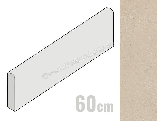 Imola Ceramica Closer Beige 6x60 cm Sockel Matt Eben Naturale 200834 | 566510