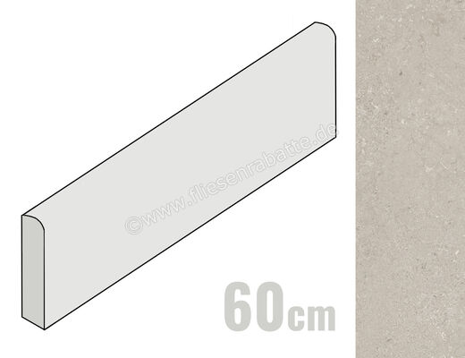  Imola Ceramica Closer Beige Grigio 6x60 cm Sockel Matt Eben Naturale CLOSER BT60GB (200831) | 566519