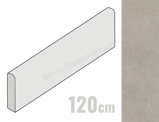  Atlas Concorde Boost Vision Grey 7.2x120 cm Sockel Matt Eben Naturale HCKE | 568076