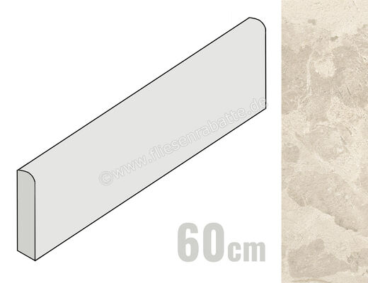  Ceramiche Caesar Bloomstone Drift 7.2x60 cm Sockel Matt Eben Naturale AIPG | 572405