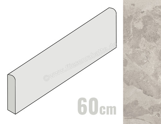  Ceramiche Caesar Bloomstone Silt 7.2x60 cm Sockel Matt Eben Naturale AIPE | 572411