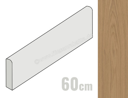  Ceramiche Caesar Pure Grace 6.2x60 cm Sockel Matt Eben Naturale AIM8 | 572663