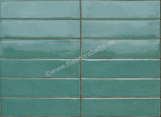  Ragno Mid Turchese 6x24 cm Wandfliese Glänzend Eben Naturale RDFM | 574922