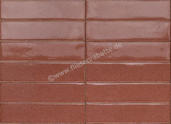  Ragno Mid Rubino 6x24 cm Wandfliese Glänzend Eben Naturale RDFN | 574925