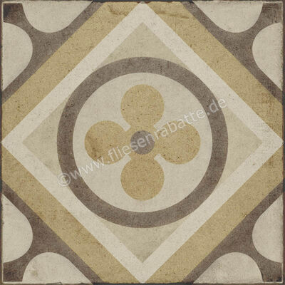  Ragno Ottocento Ambra 20x20 cm Bodenfliese / Wandfliese Tappeto 7 Matt Eben Naturale R86X | 575039