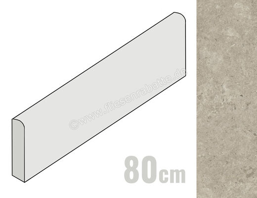  Atlas Concorde Nyra Mist 7.2x80 cm Sockel Matt Eben Sensitech HC4O | 579095