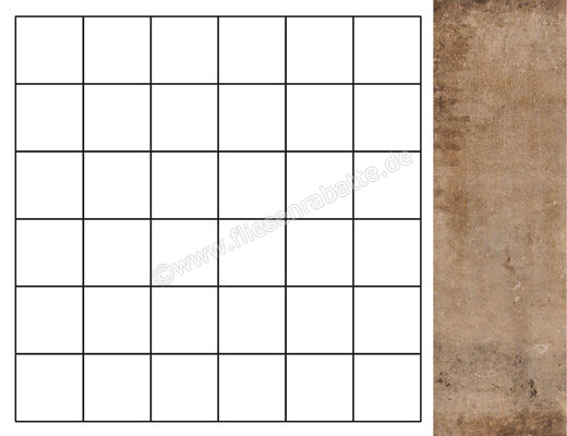  Fioranese Heritage Beige 30.5x30.5 cm Mosaik 5x5 Matt Eben Naturale HE2MS | 579683