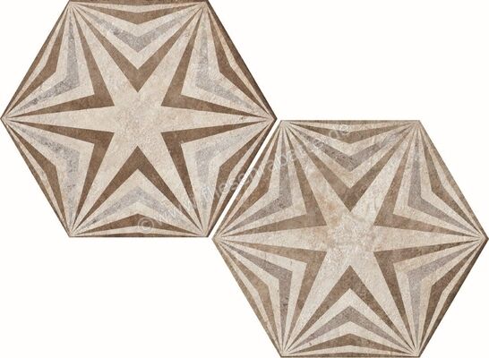  Fioranese Heritage Deco Texture_3 34.5x40 cm Bodenfliese / Wandfliese Exagona Matt Eben Naturale HET3EX | 579746