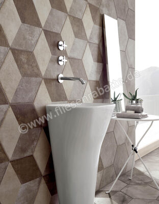 Fioranese Heritage Mehrfarbig 34.5x40 cm Bodenfliese / Wandfliese Deco Exagona Texture_2 Matt Eben Naturale HET2EX | 579797
