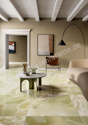  Fioranese Unica Jade Green 89x89 cm Bodenfliese / Wandfliese Glänzend Eben Levigato UI908LR | 580055