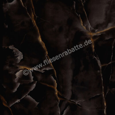  Marazzi Allmarble Onice Nero 120x120 cm Bodenfliese / Wandfliese Glänzend Eben Lux MPA5 | 580355