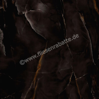  Marazzi Allmarble Onice Nero 120x120 cm Bodenfliese / Wandfliese Glänzend Eben Lux MPA5 | 580358