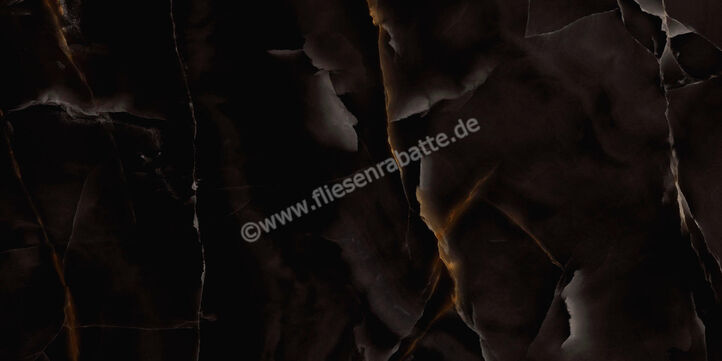  Marazzi Allmarble Onice Nero 60x120 cm Bodenfliese / Wandfliese Glänzend Eben Lux MPAJ | 580589