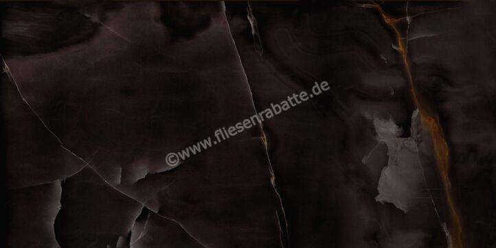  Marazzi Allmarble Onice Nero 60x120 cm Bodenfliese / Wandfliese Glänzend Eben Lux MPAJ | 580598