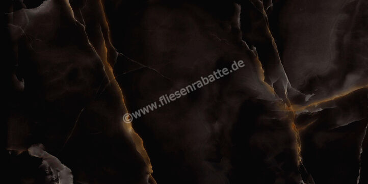  Marazzi Allmarble Onice Nero 60x120 cm Bodenfliese / Wandfliese Glänzend Eben Lux MPAJ | 580604