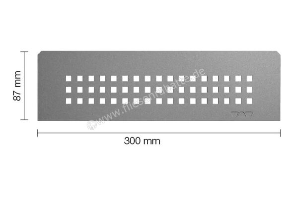  Schlüter Systems SHELF-N-S1 Wand-Ablagesystem Square Aluminium TSG - strukturbeschichtet grau H&ouml;he: 300 mm Breite: 87 mm SNS1D3TSG | 581148